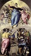 El Greco The Assumption of the Virgin painting